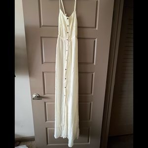 Roxy long cream coverup dress